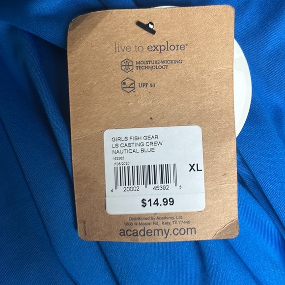 Magellan Outdoor Blue Long Sleeve Shirt - Picture 5 of 5